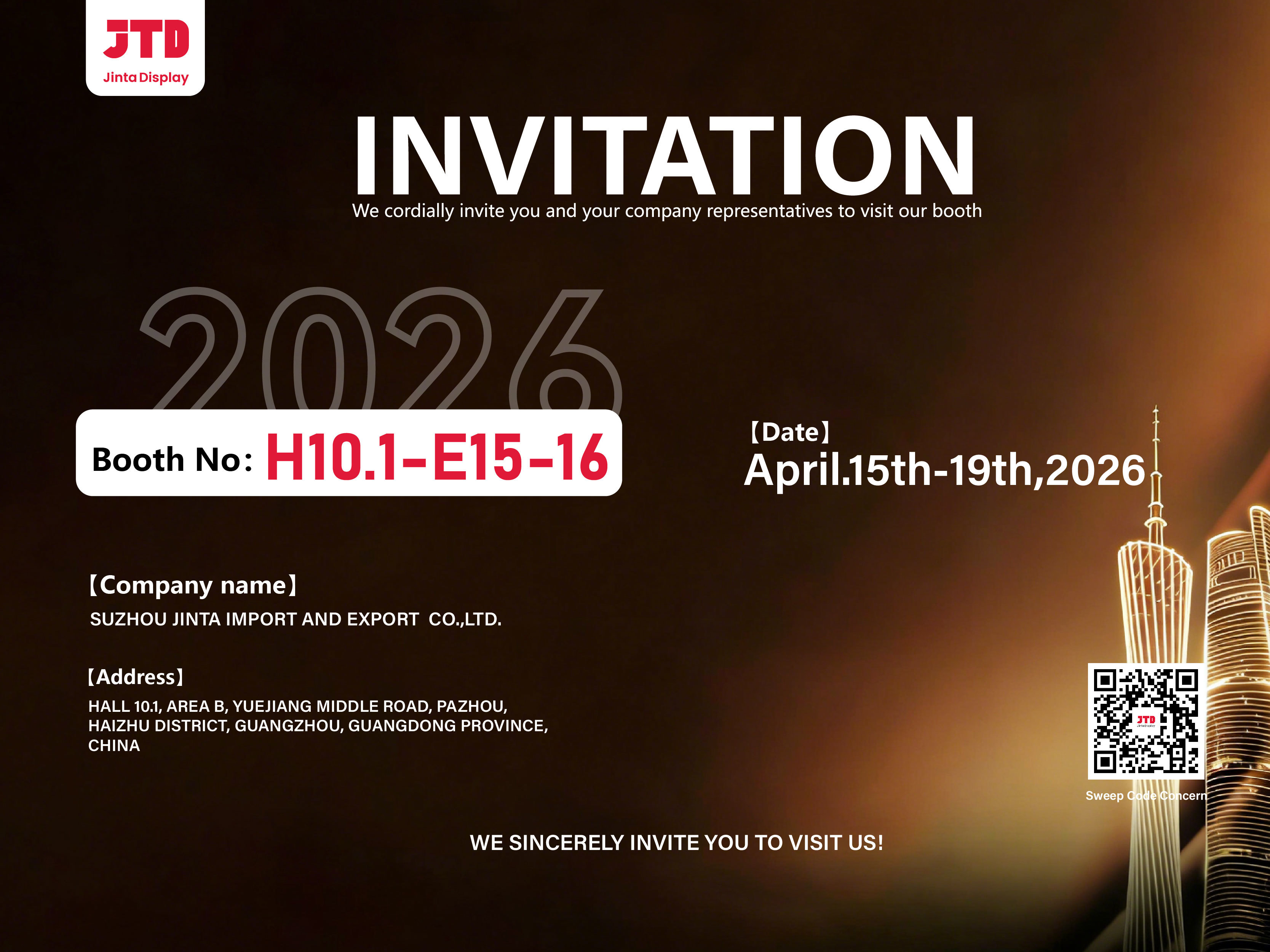 最新の企業ブログについて 鈴鹿ジンタ輸入輸出株式会社 (株) は,第139回関東フェアで私たちのブースを訪問することを誠実に招待します.