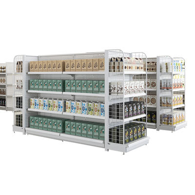 購入 メタルスーパーマーケット棚ゴンドララック 30-100kg 容量 カスタマイズ可能 online manufacture