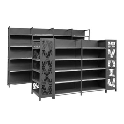 購入 Metallic Gondola Supermarket Shelves 5-Tier Customizable Retail Rack online manufacture