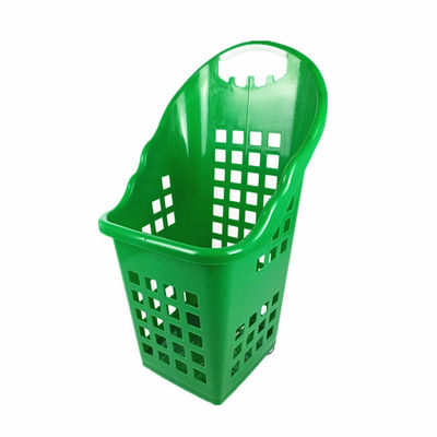 プラスチック製PP素材 荷重2.5kgの4輪のショッピングバスケット