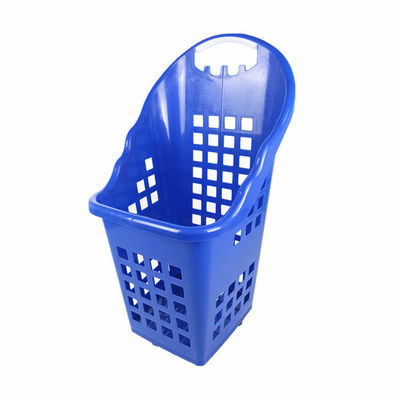 プラスチック製PP素材 荷重2.5kgの4輪のショッピングバスケット