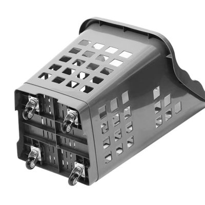 プラスチック製PP素材 荷重2.5kgの4輪のショッピングバスケット