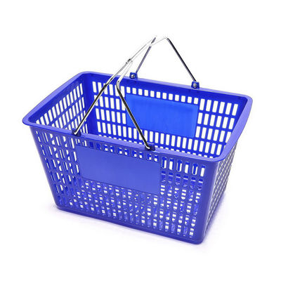 耐久性 プラスチック 手持ち買い物バスケット 450*330*250mm 薬局 スーパーマーケット 食料品店