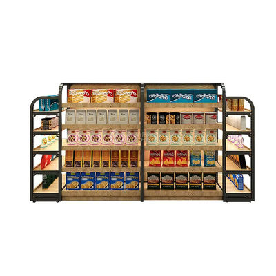 モダンなスーパーマーケットディスプレイ 食料品棚棚 デザインをカスタマイズできる