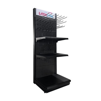 メタルツールディスプレイラック 食料品店用 穴を開けたバックパネル ペグボード ハードウェアディスプレイラック