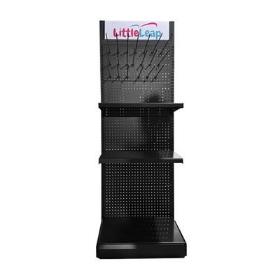 メタルツールディスプレイラック 食料品店用 穴を開けたバックパネル ペグボード ハードウェアディスプレイラック