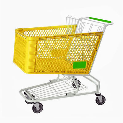 カスタムロゴ印刷 プラスチック トロッキーバスケット 耐久性 軽量 小売用