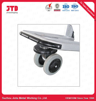 ハンドルが付いているISO14001空港荷物のトロリーODM 4の車輪のカート