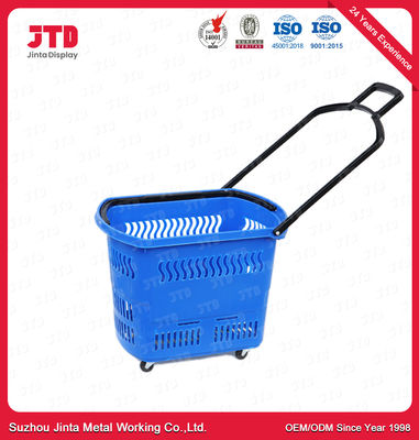 ハンドルHDPP 3の車輪が付いている45Lプラスチック買物かご