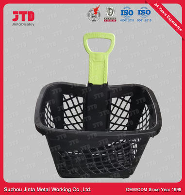 45L HDPPのプラスチック トロリー バスケット35kgsの負荷の展開